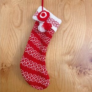 Wondershop Red and White Knit “O” Christmas Stocking